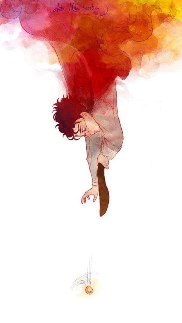 Harry Potter acquerello boccino d'oro, 720x1280 Full HD Verticale, Samsung Galaxy
