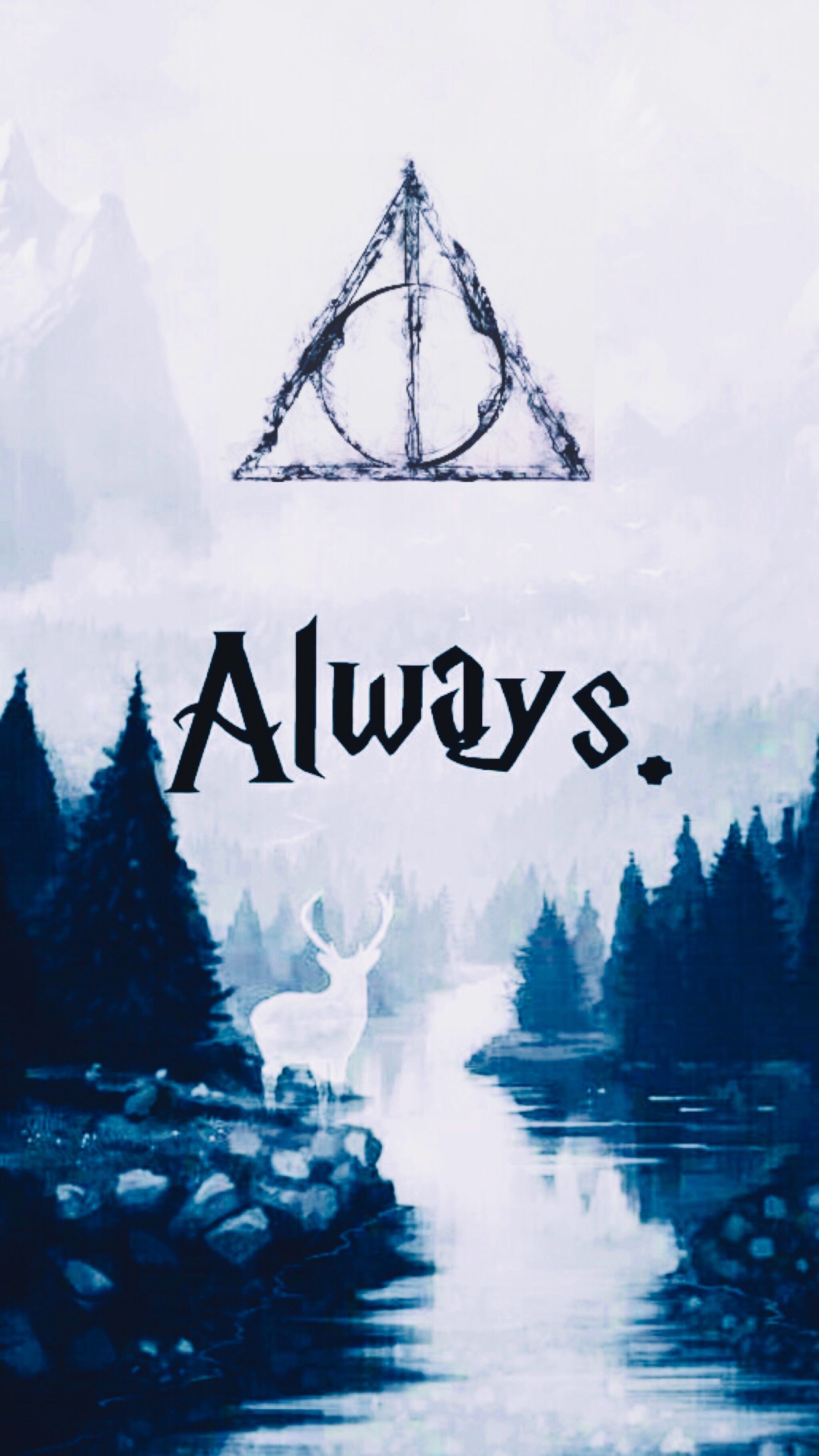Harry Potter Doni della Morte acquerello, mondo magico, 2048x3638 Verticale, Mobile