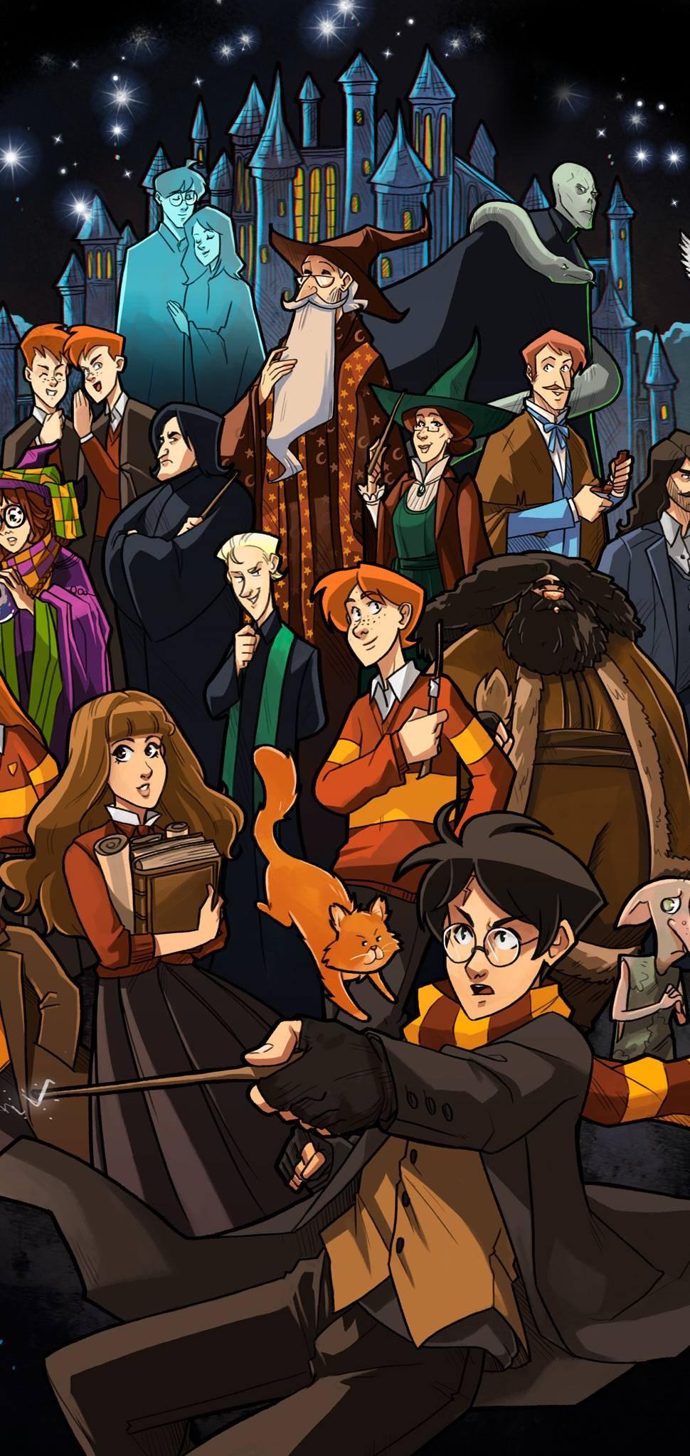 Diagon Alley innevato notturno, 1280x720 HD, PC Desktop