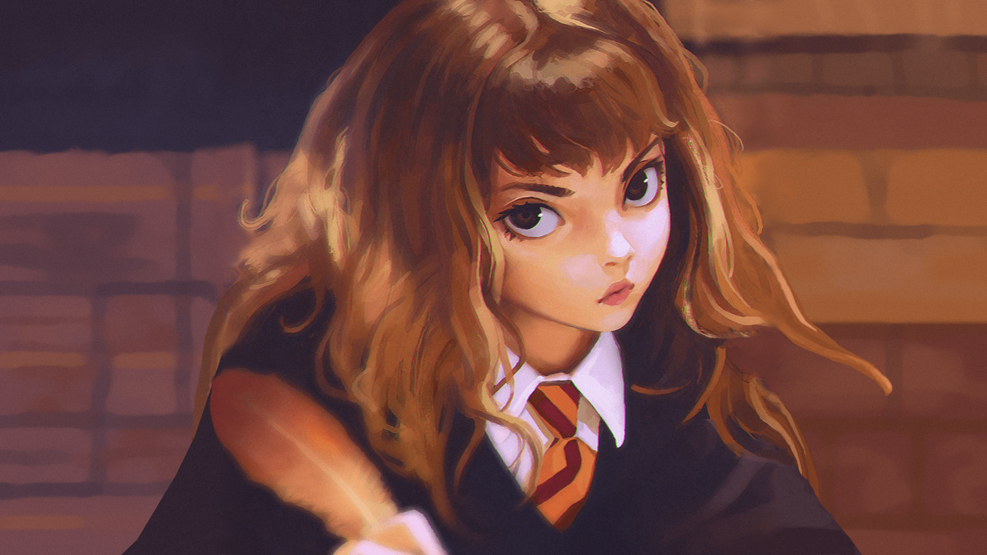 Harry Potter anime stile fumetto, 1366x768 720p, Monitor Gaming