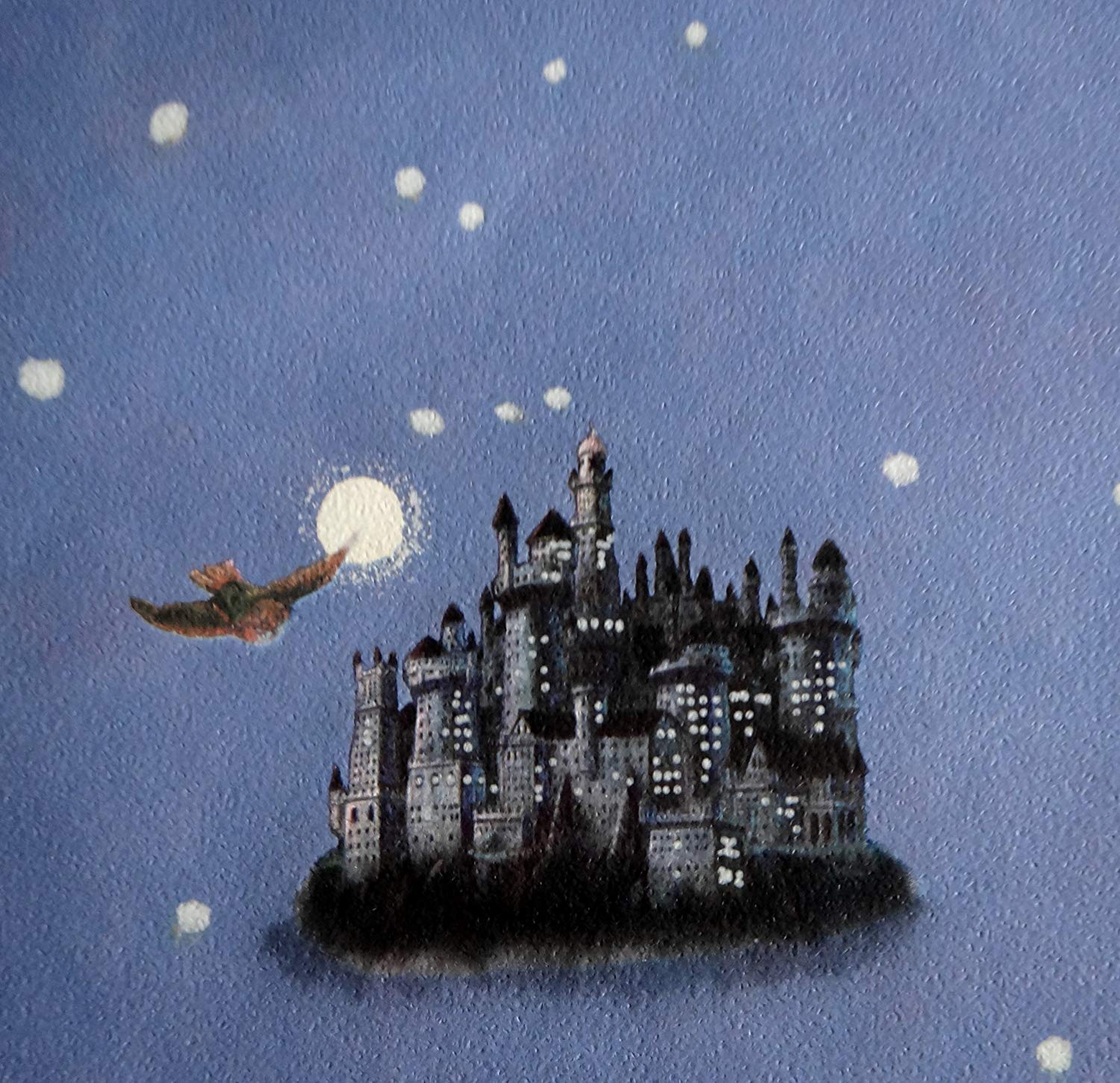 Castello Hogwarts acquerello notturno, scuola di magia, 1500x1451 HD, Desktop