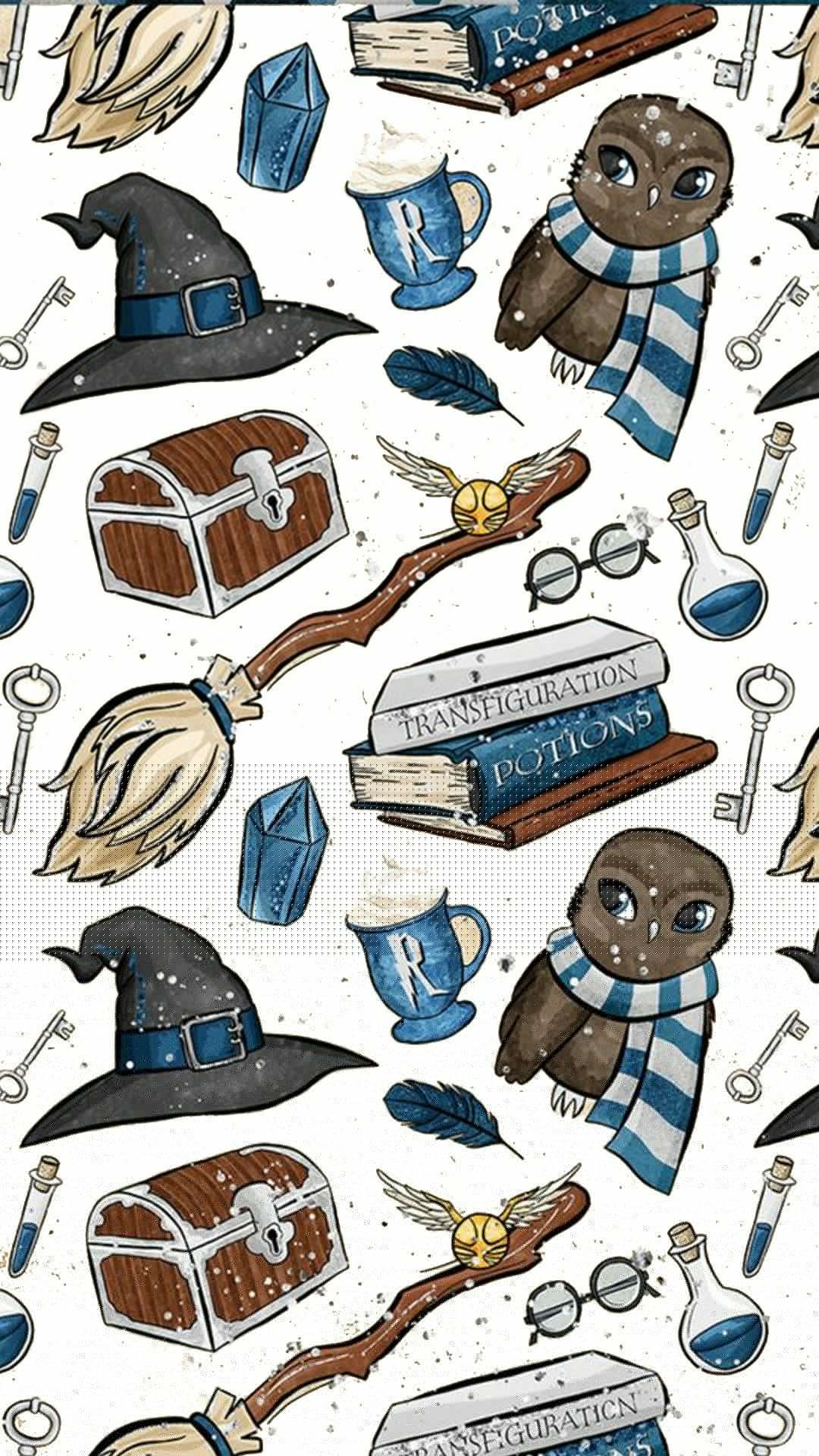 Gufi e oggetti Harry Potter carini, 1080x1920 Verticale, Samsung Galaxy