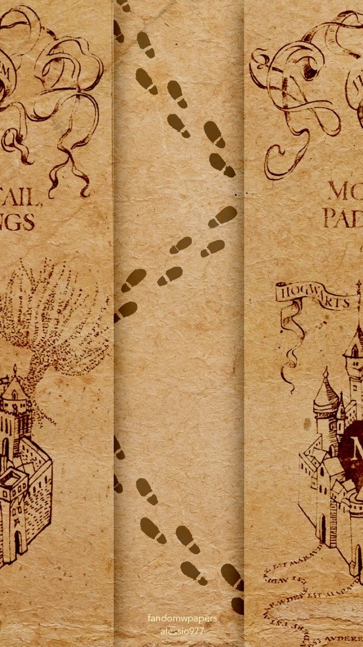 Mappa del malandrino Harry Potter, 719x1280 Verticale, Mobile