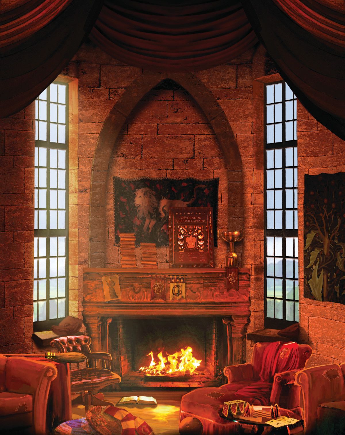 della Sala Comune di Hogwarts, scuola di magia, 1200x1512 Full HD Verticale, Smartphone