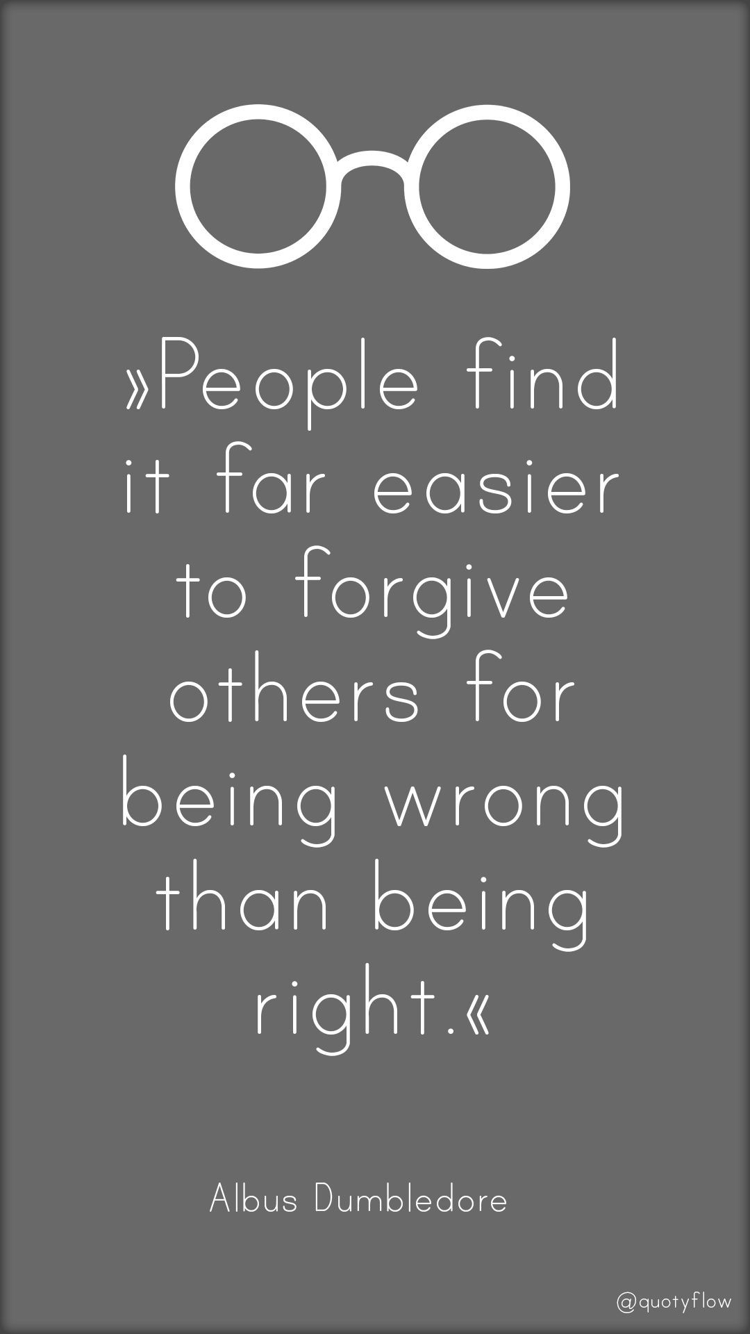 Citazione Albus Dumbledore occhiali grigio, 1080x1920 Verticale, Mobile
