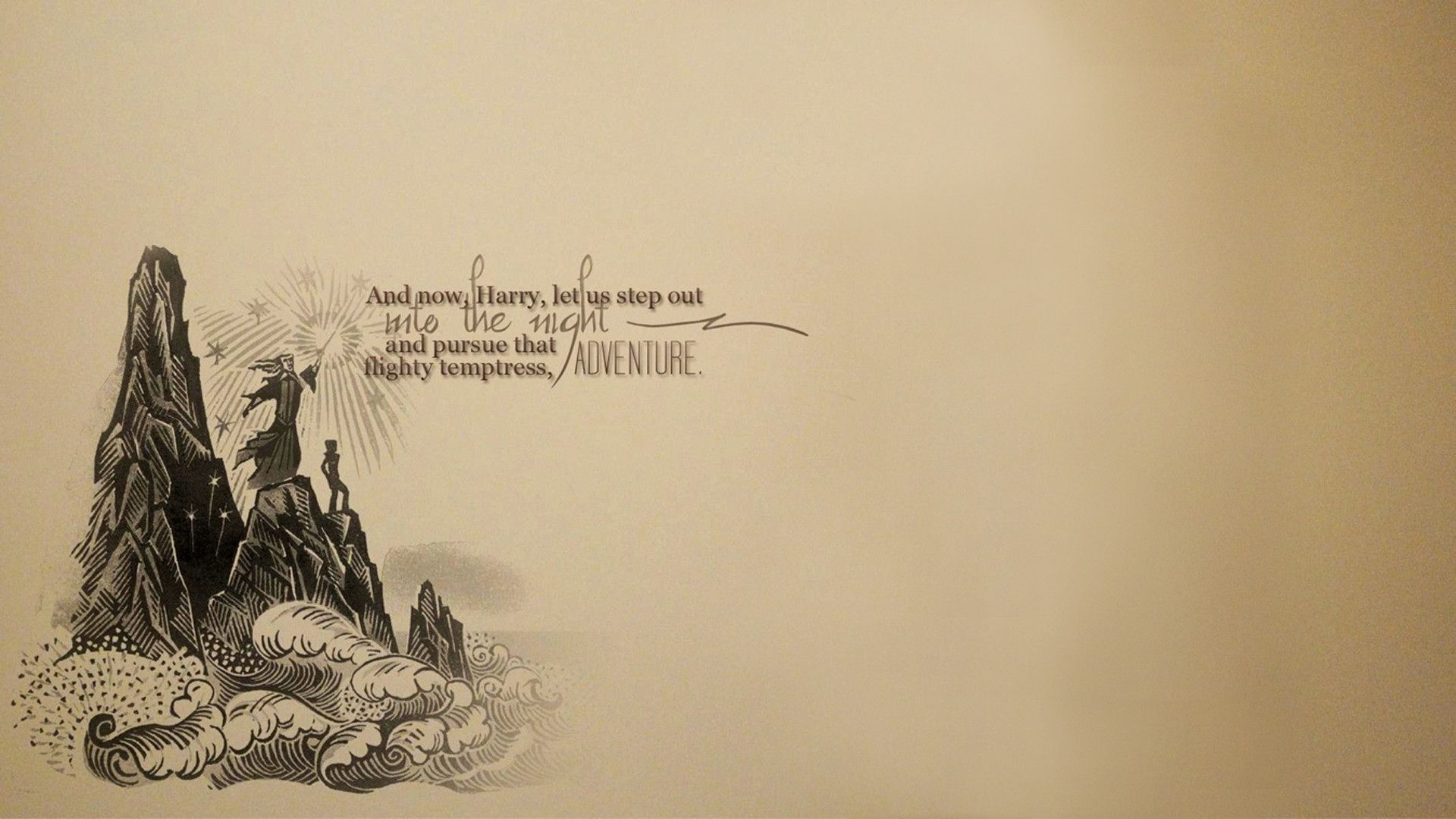 Citazione Harry Potter avventura montagna, 1920x1080 Full HD 1080p, PC Desktop