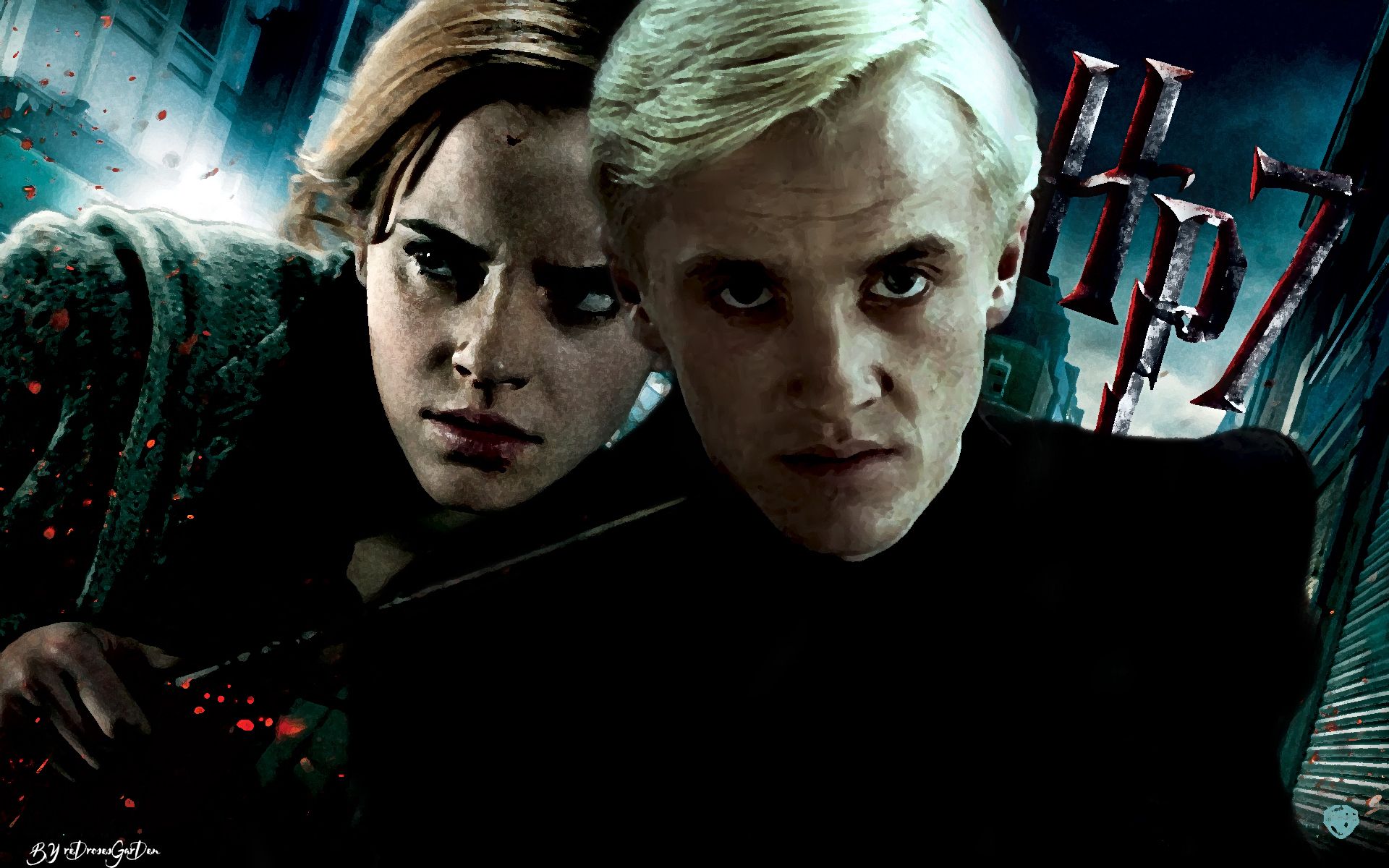 Draco Malfoy tra due uomini anime, 1440x900 HD, Desktop
