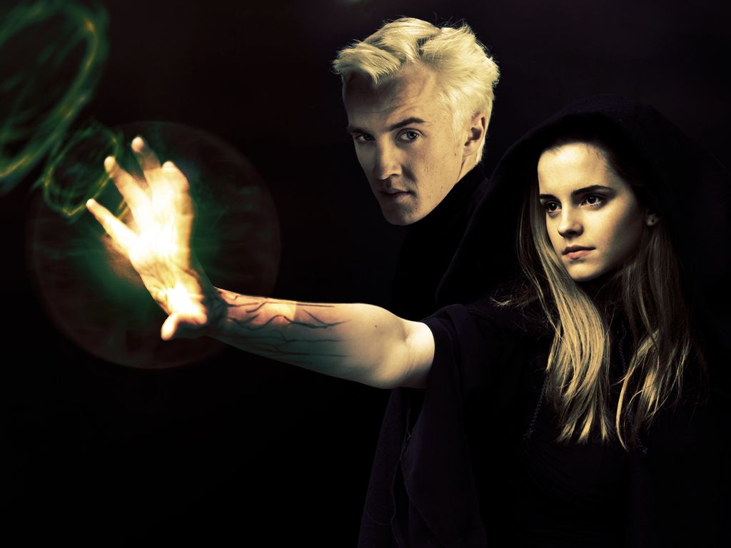 Draco Malfoy e Hermione, Harry Potter, 1920x1200 WUXGA, Desktop