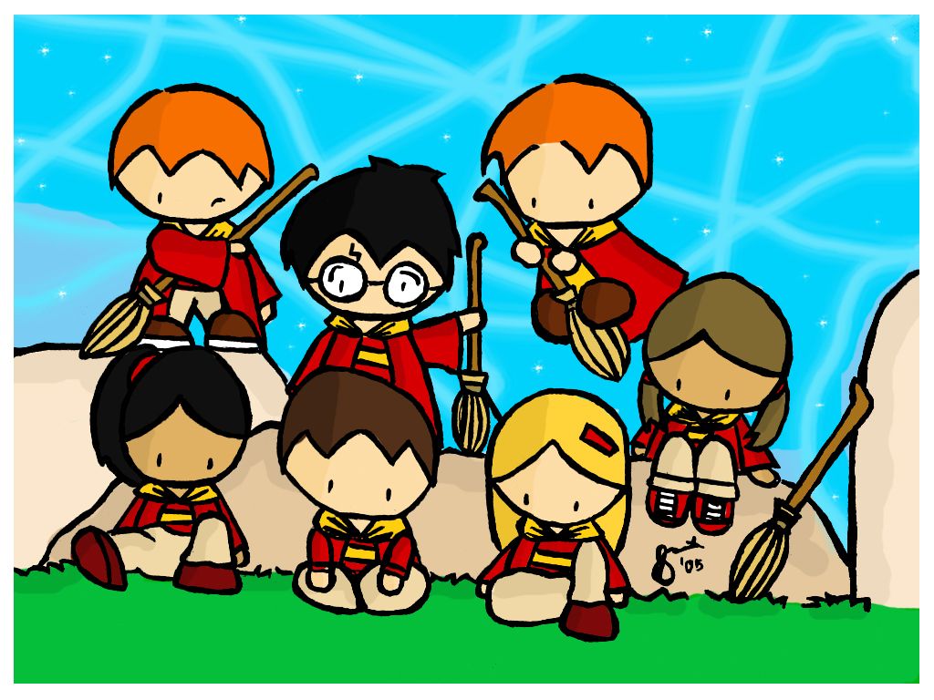 Fan art chibi Harry Potter, 1024x768 HD, Laptop