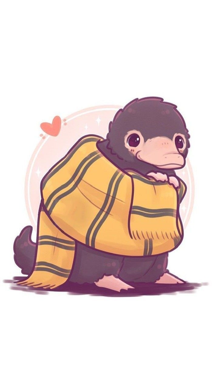 Niffler con sciarpa Hufflepuff, 718x1276 Verticale, Telefono
