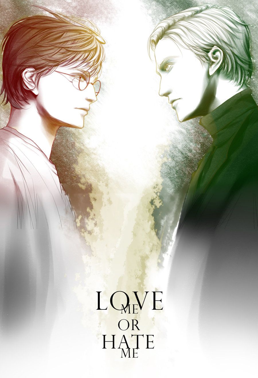 Harry Potter e Draco Malfoy fan art, Serpeverde, 900x1318 Verticale, Mobile