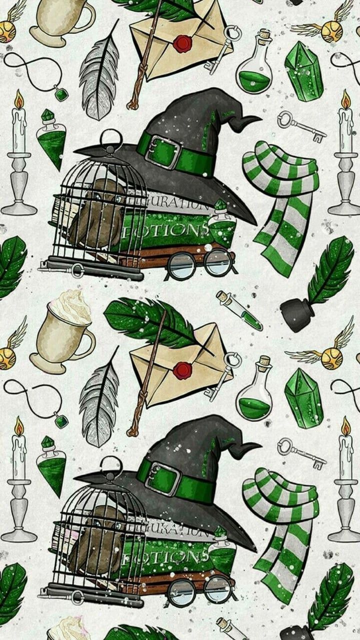 Motivo Serpeverde Harry Potter, 720x1280 Full HD Verticale, Smartphone