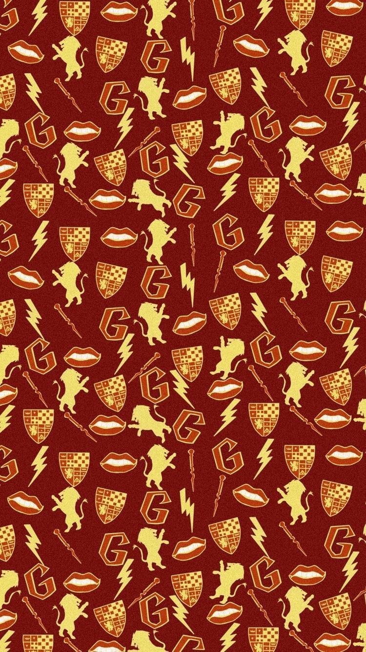 Pattern stemma Grifondoro Harry Potter, 750x1334 Verticale, Mobile
