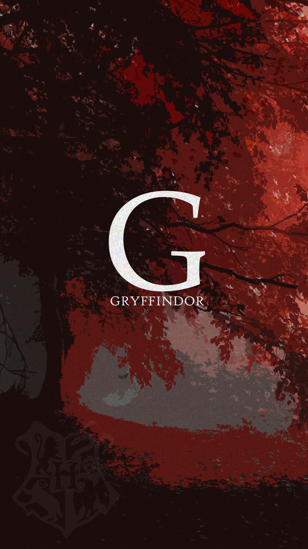 Stemma Grifondoro rosso foresta, Harry Potter, 1080x1920 Full HD Verticale, Smartphone