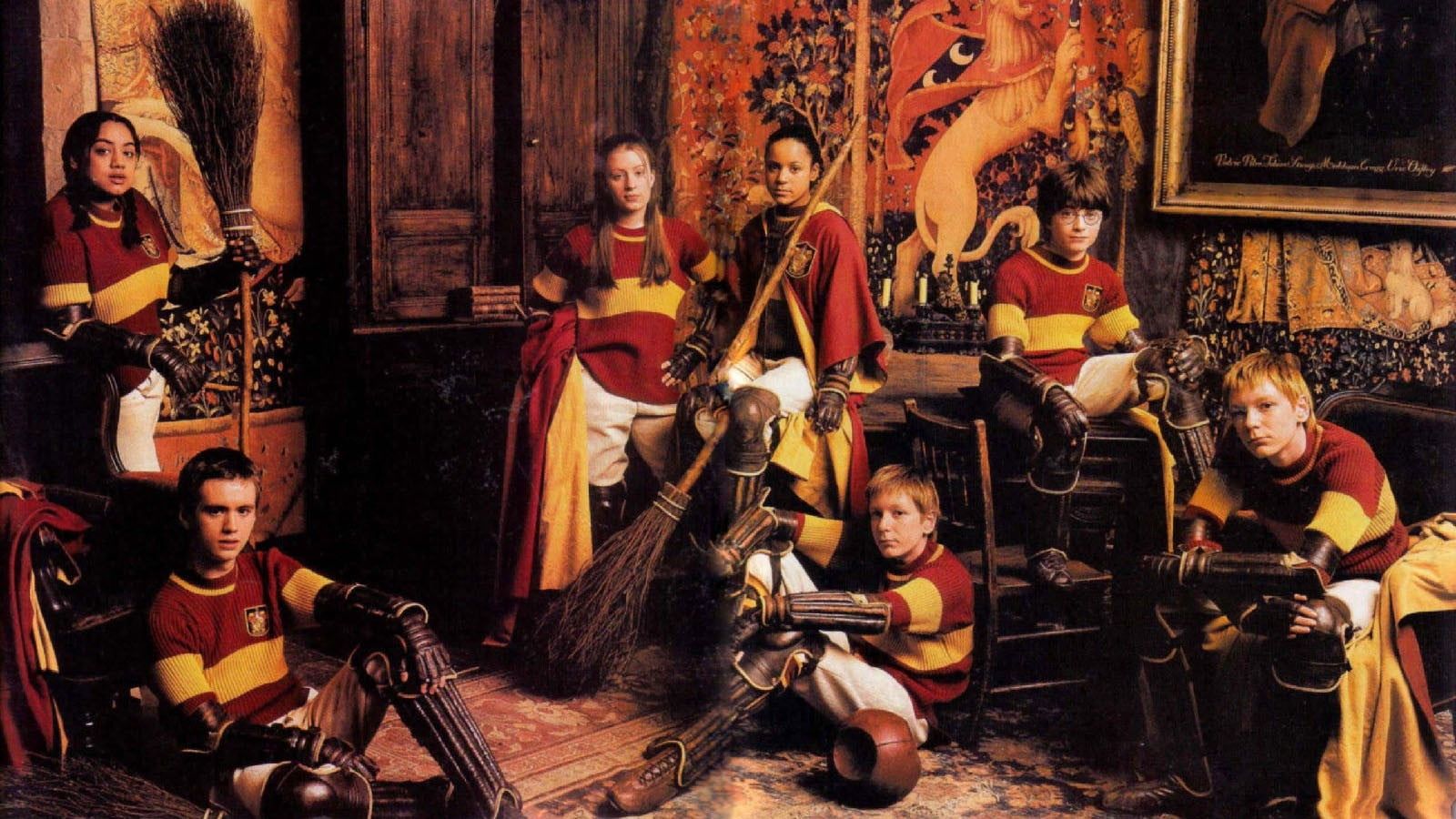 Squadra Quidditch Grifondoro Harry Potter, 1600x900 900p, Desktop
