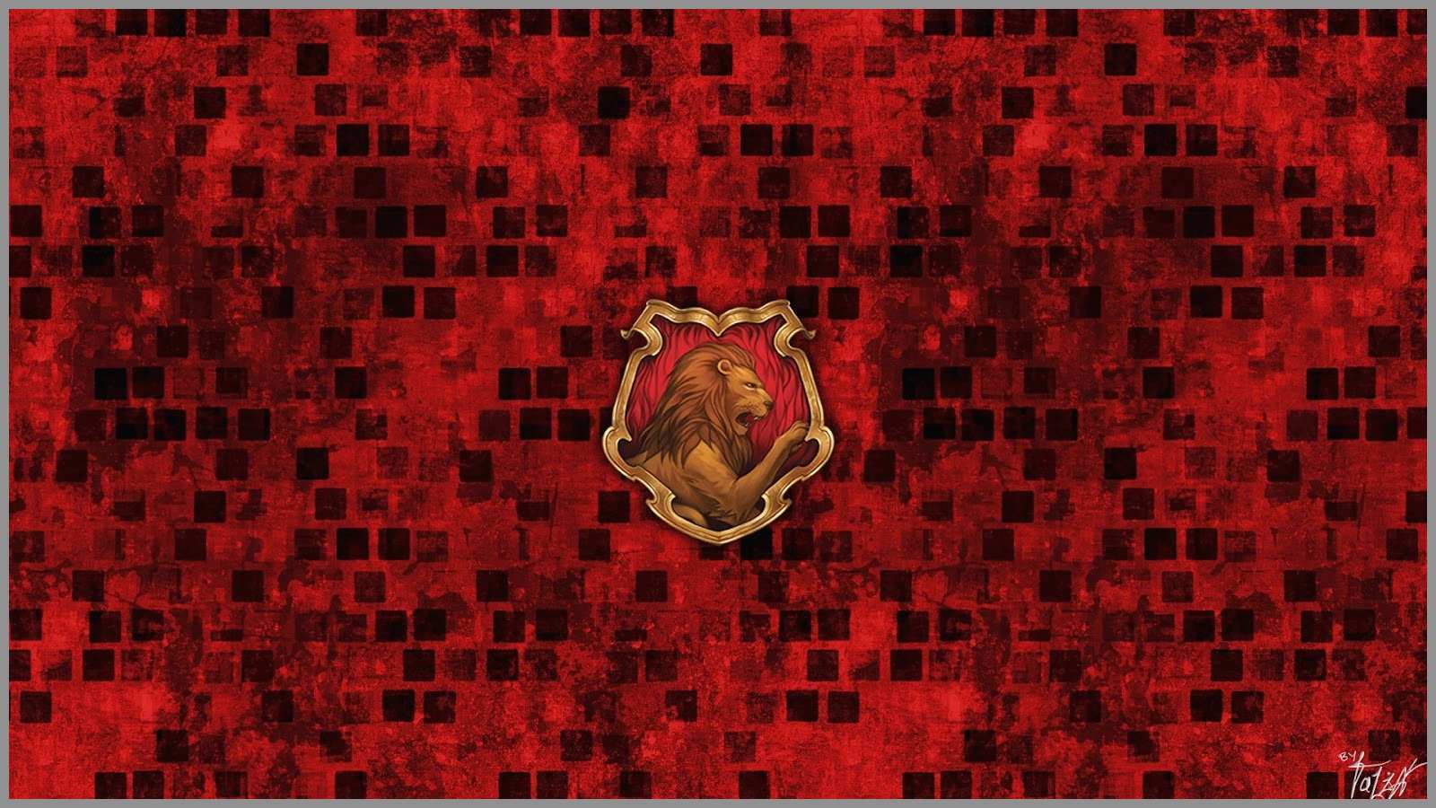 Stemma Grifondoro sfondo rosso, 1600x900 HD Ready, Laptop