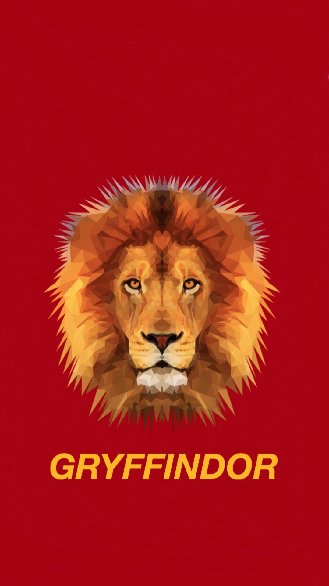 Leone Grifondoro sfondo rosso, 1080x1920 Verticale, Telefono