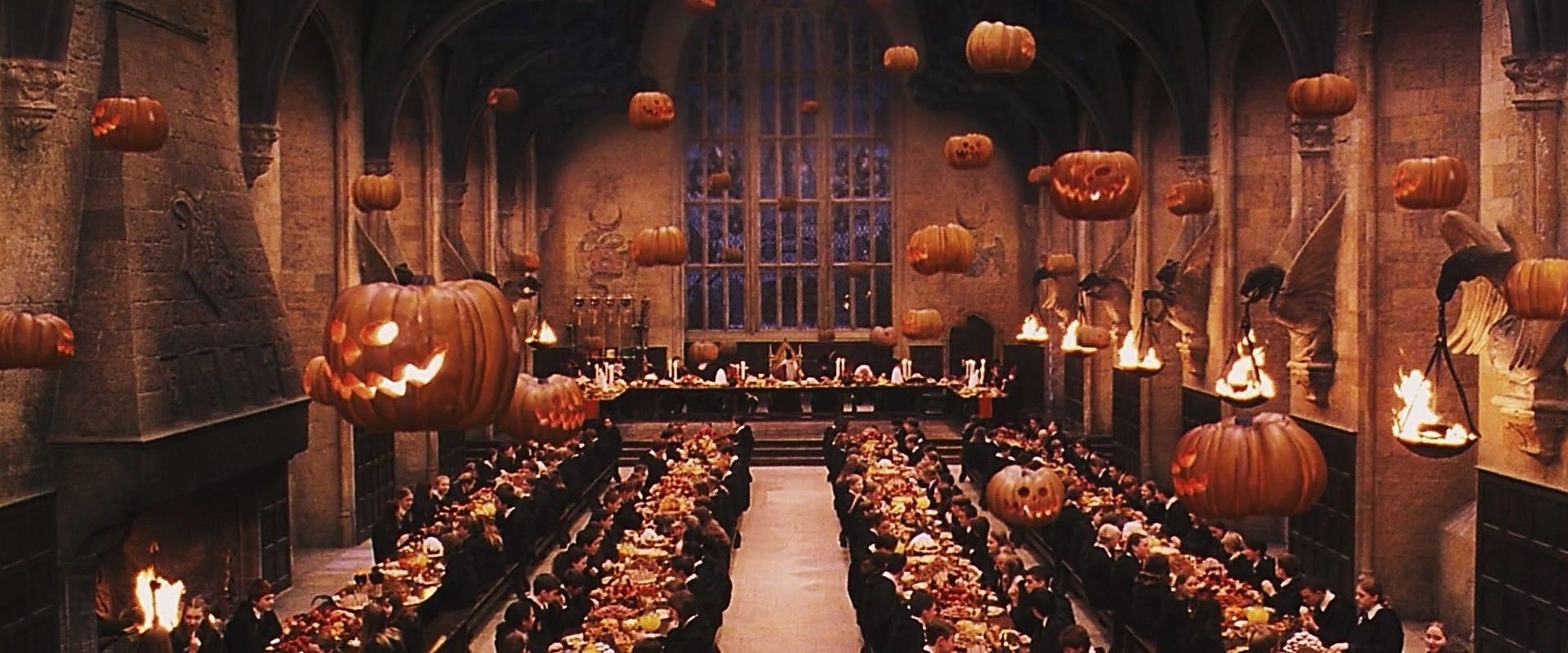 Candele fluttuanti sala Hogwarts, 1600x900 900p, PC Desktop
