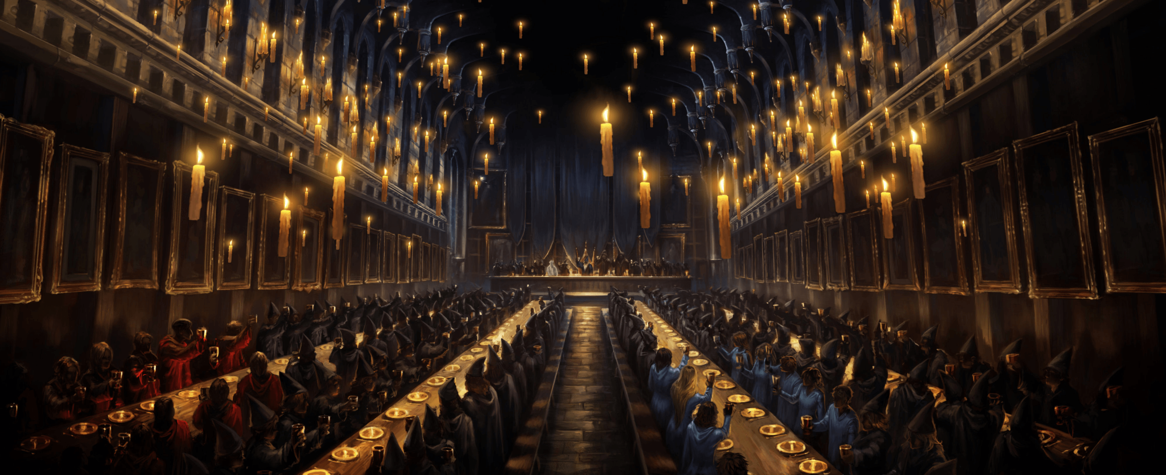 Castello Hogwarts di notte, scuola di magia, 1536x2732 Verticale, Mobile