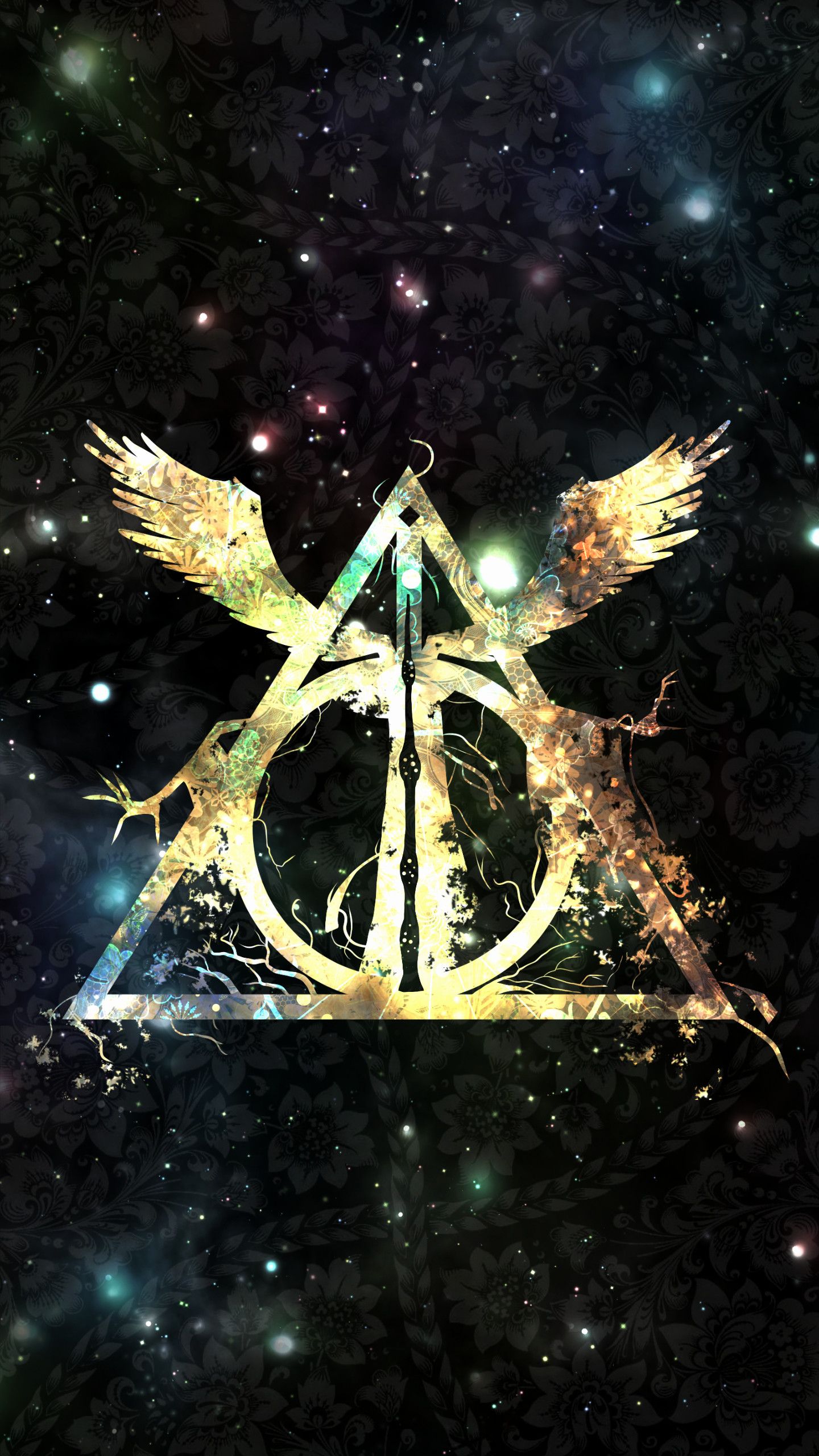 Harry Potter duello bacchette, 1080x1920 Verticale, Telefono