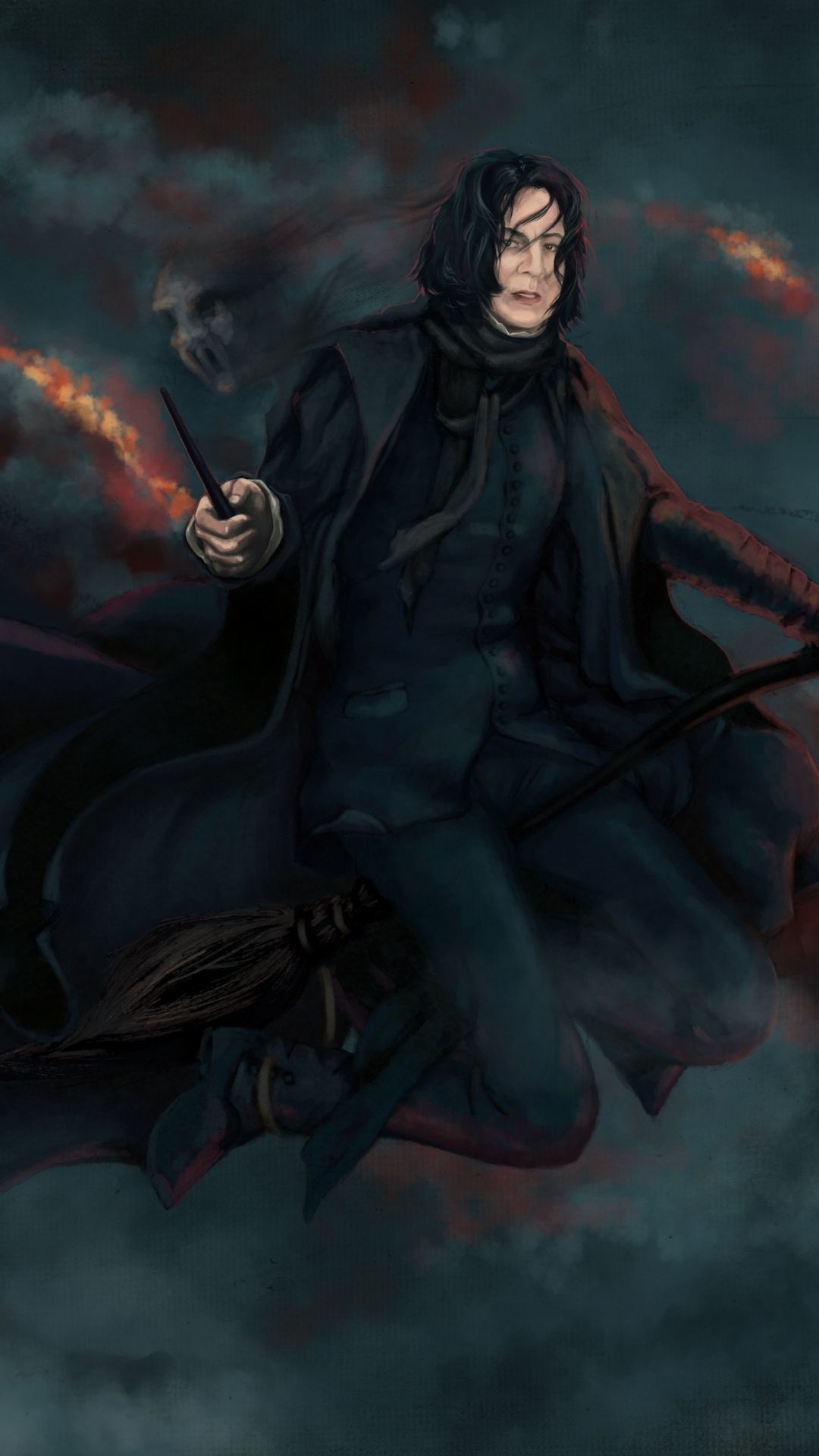 Severus Piton mantello bacchetta, 1080x1920 Full HD Verticale, iPad mini