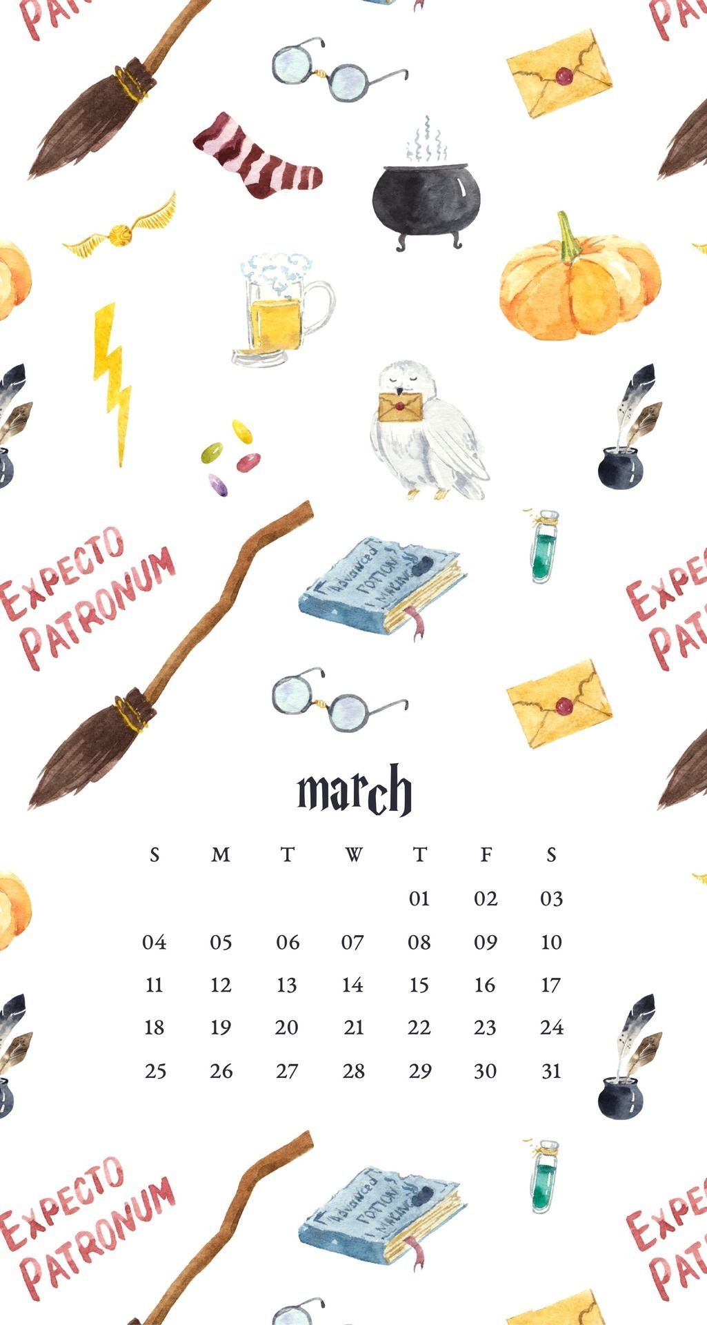 Harry Potter kawaii con scopa, 736x1316 Verticale, Telefono