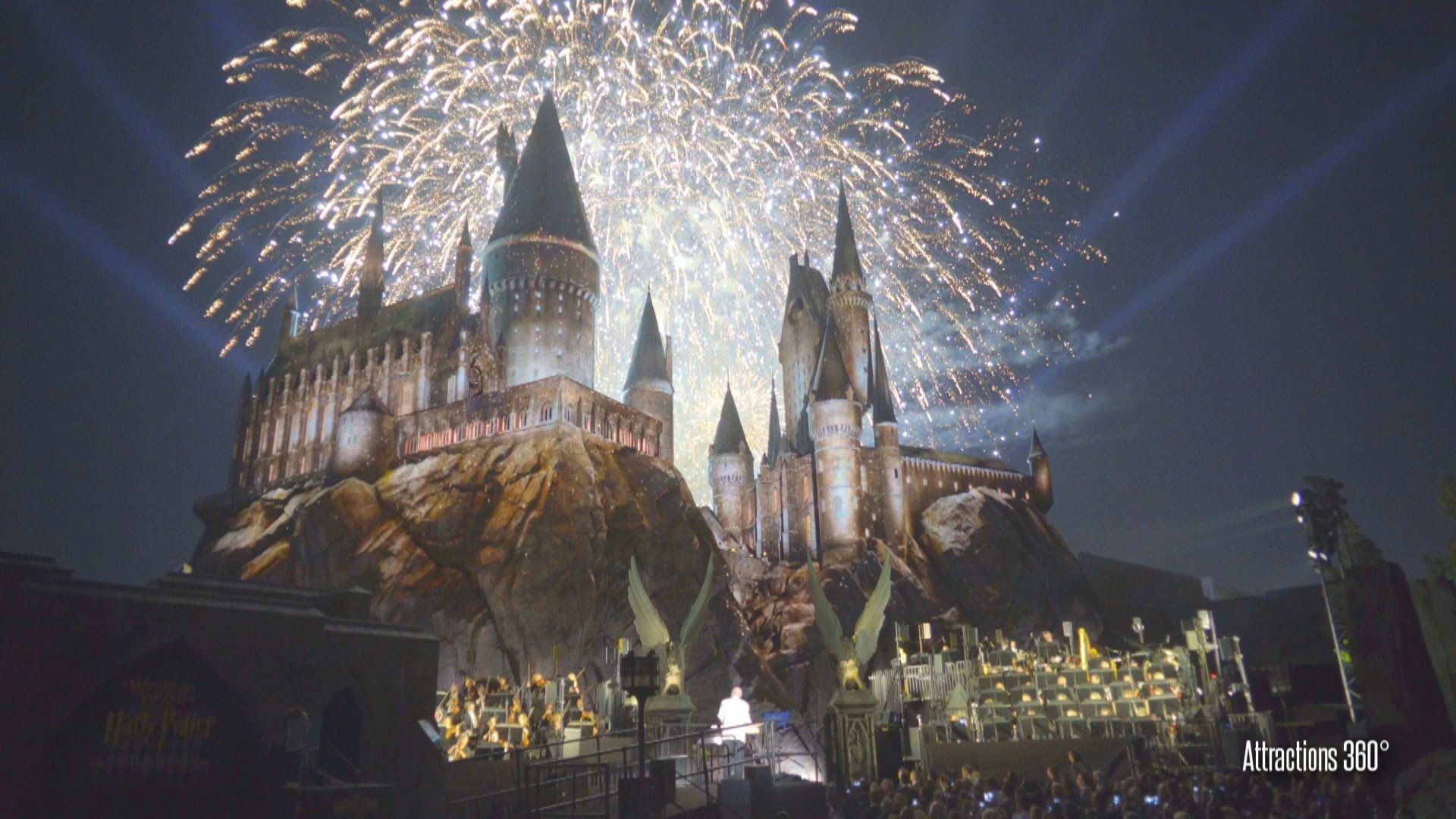 Castello Hogwarts luci natalizie, 1920x1080 Full HD, PC Desktop