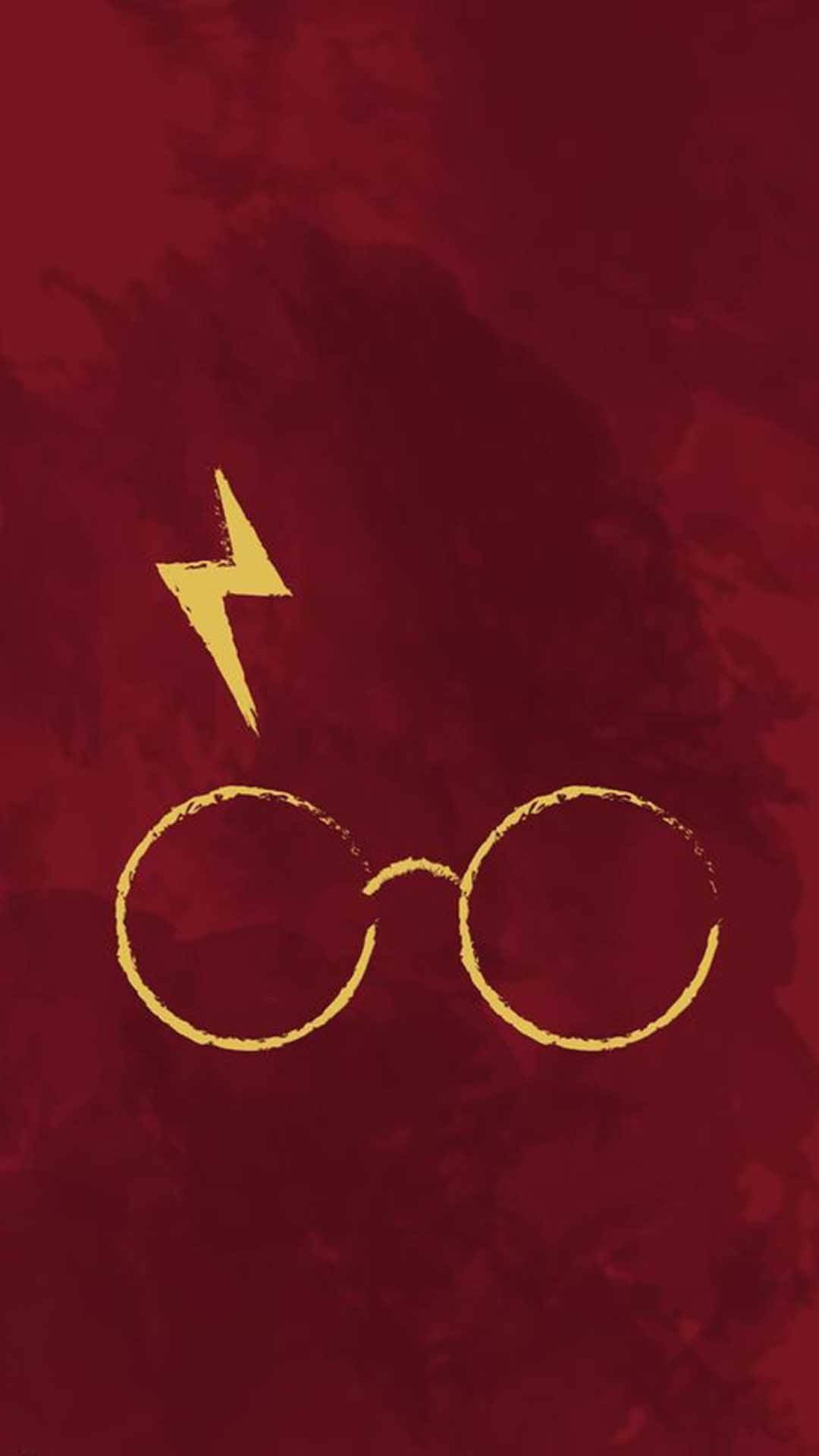 Occhiali e fulmine dorati, Harry Potter, mondo magico, 1080x1920 Verticale, Telefono