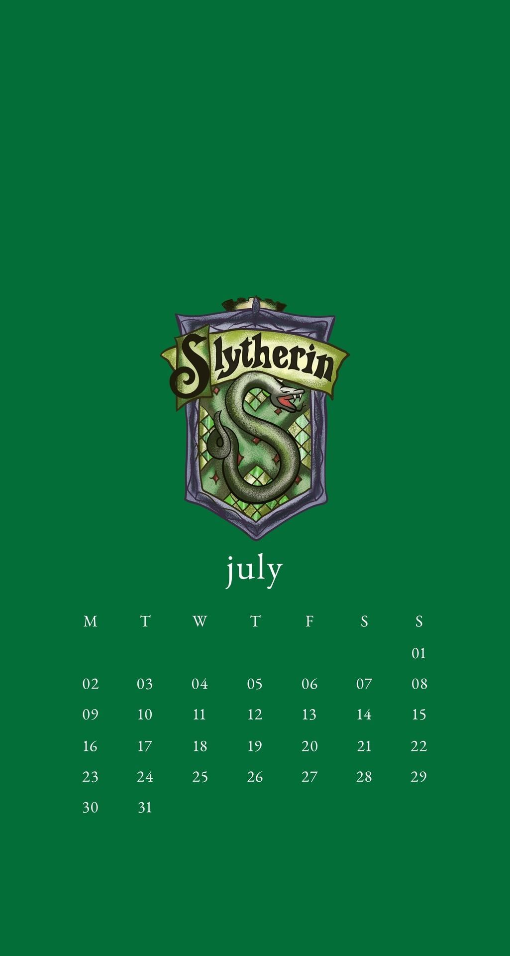 Stemma Serpeverde Harry Potter calendario, 1025x1920 Full HD Verticale, iPhone Pro