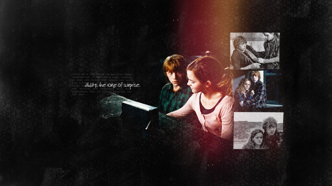Logo Harry Potter grigio scuro, 1920x800 Panoramico, Dual Screen