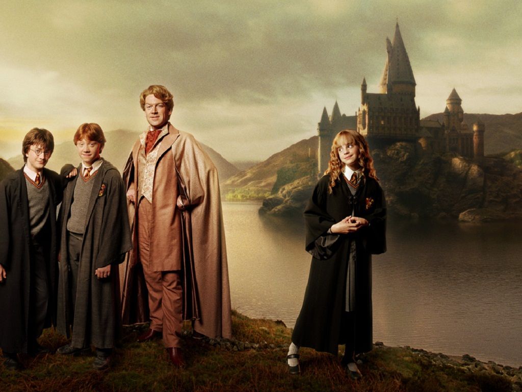 Harry Potter personaggi castello Hogwarts, scuola di magia, 1024x768 HD, Desktop