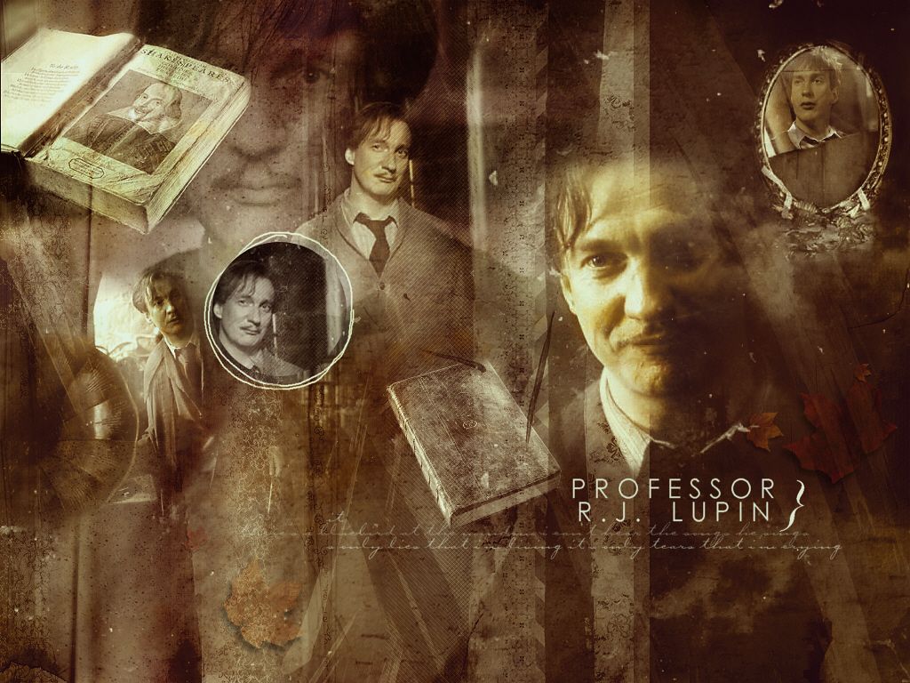 Professor Remus Lupin vintage collage, 1024x768 HD, PC Desktop