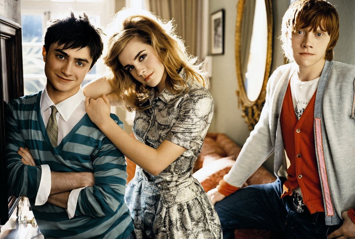 Harry, Hermione e Ron vintage, 1200x809 HD, Desktop
