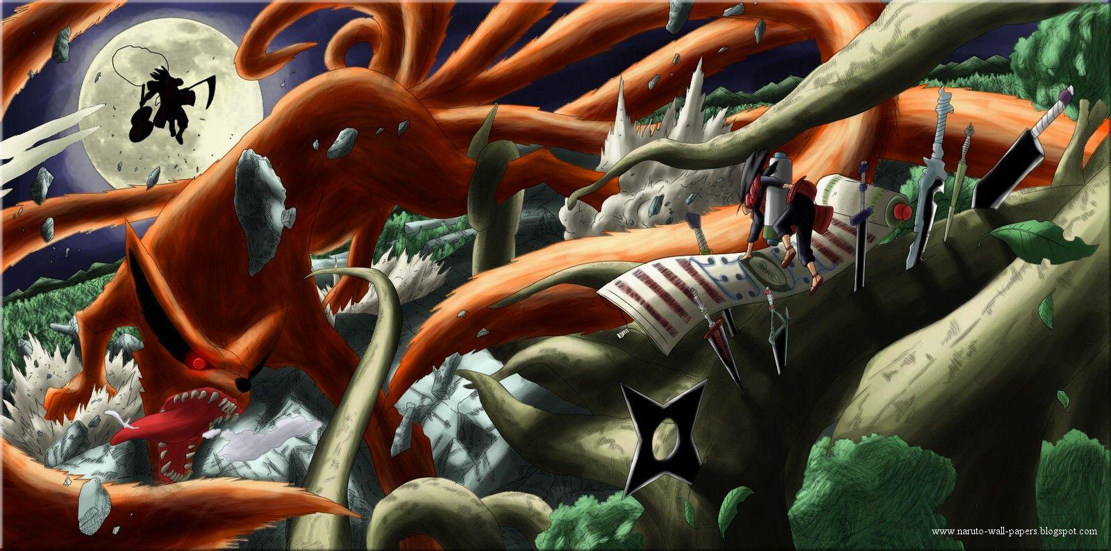 Madara e Hashirama, Naruto, 3860x1572 Ultrawide, Dual Monitor