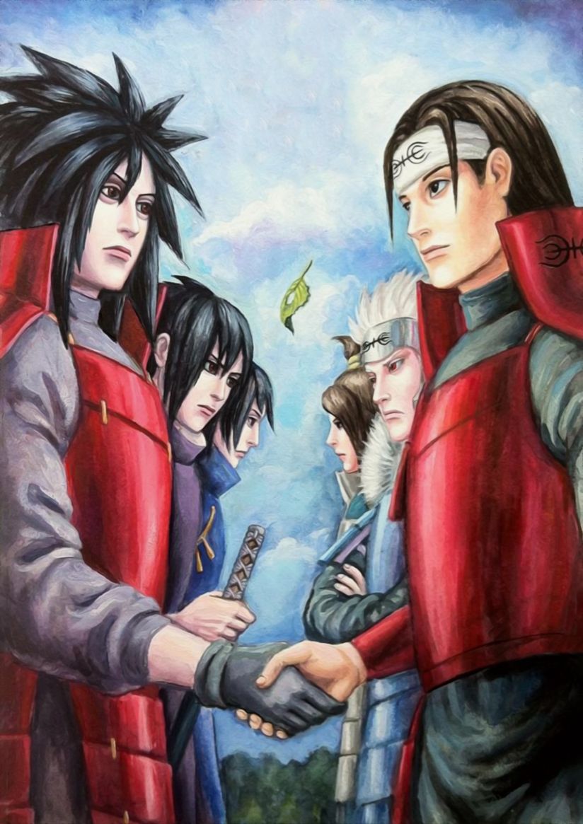 Hashirama e Madara, Naruto, Madara Uchiha, 824x1165 Full HD Verticale, iPhone