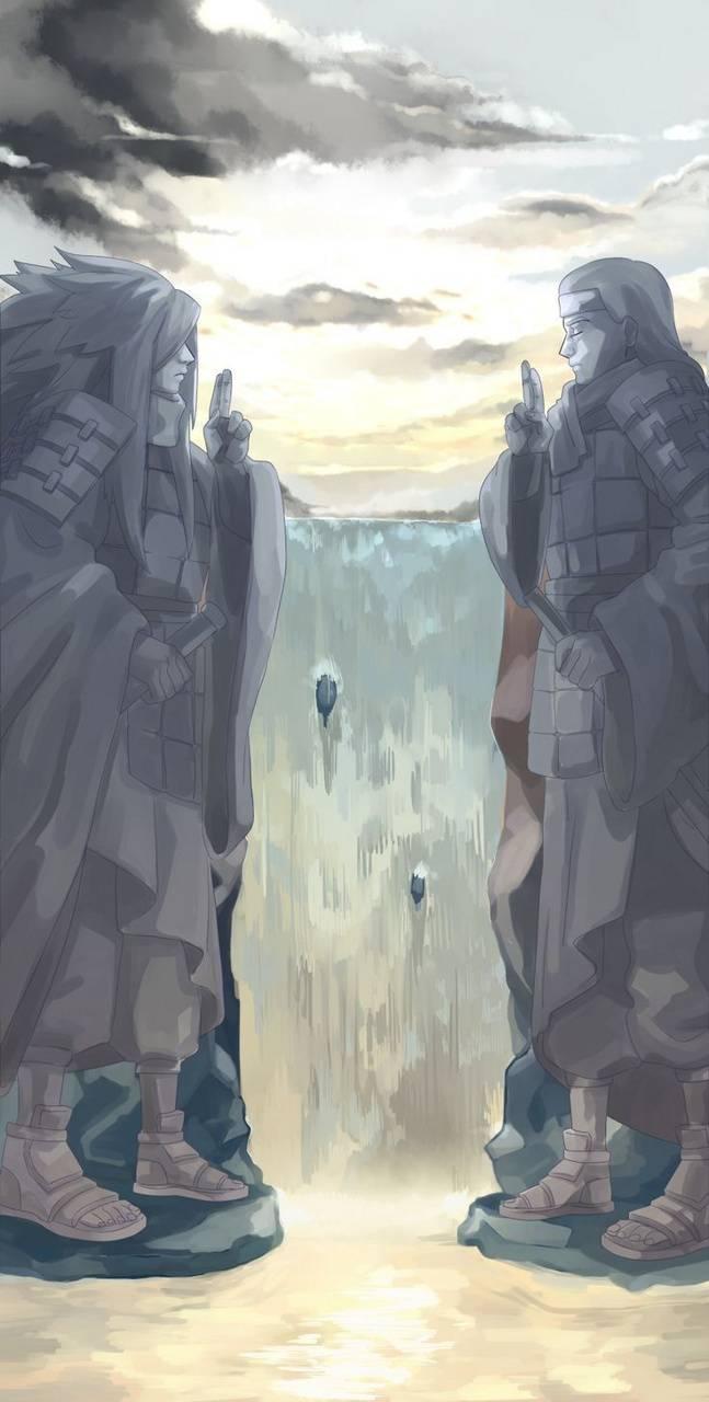 Statue Hashirama e Madara, Naruto, 647x1280 Full HD Verticale, iPhone