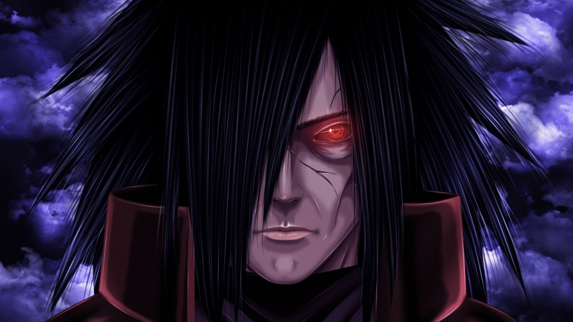 Madara Uchiha, Naruto, occhio rosso, 1920x1080 Full HD 1080p, Desktop