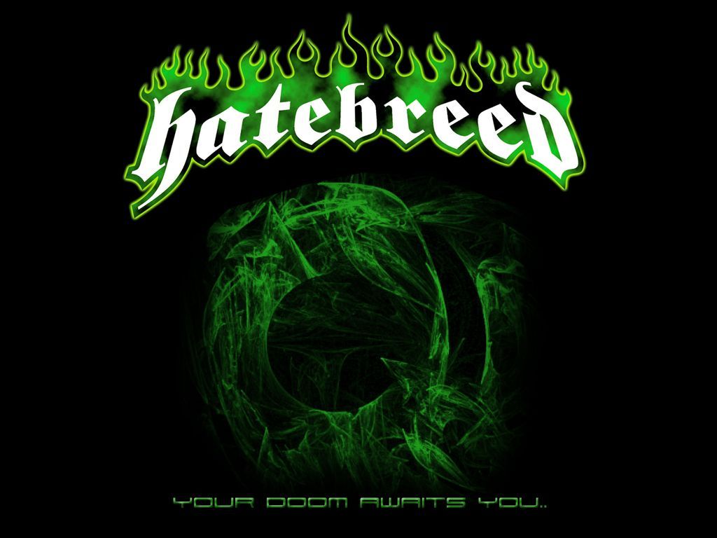 Logo band Hatebreed verde, 1024x768 HD, Desktop