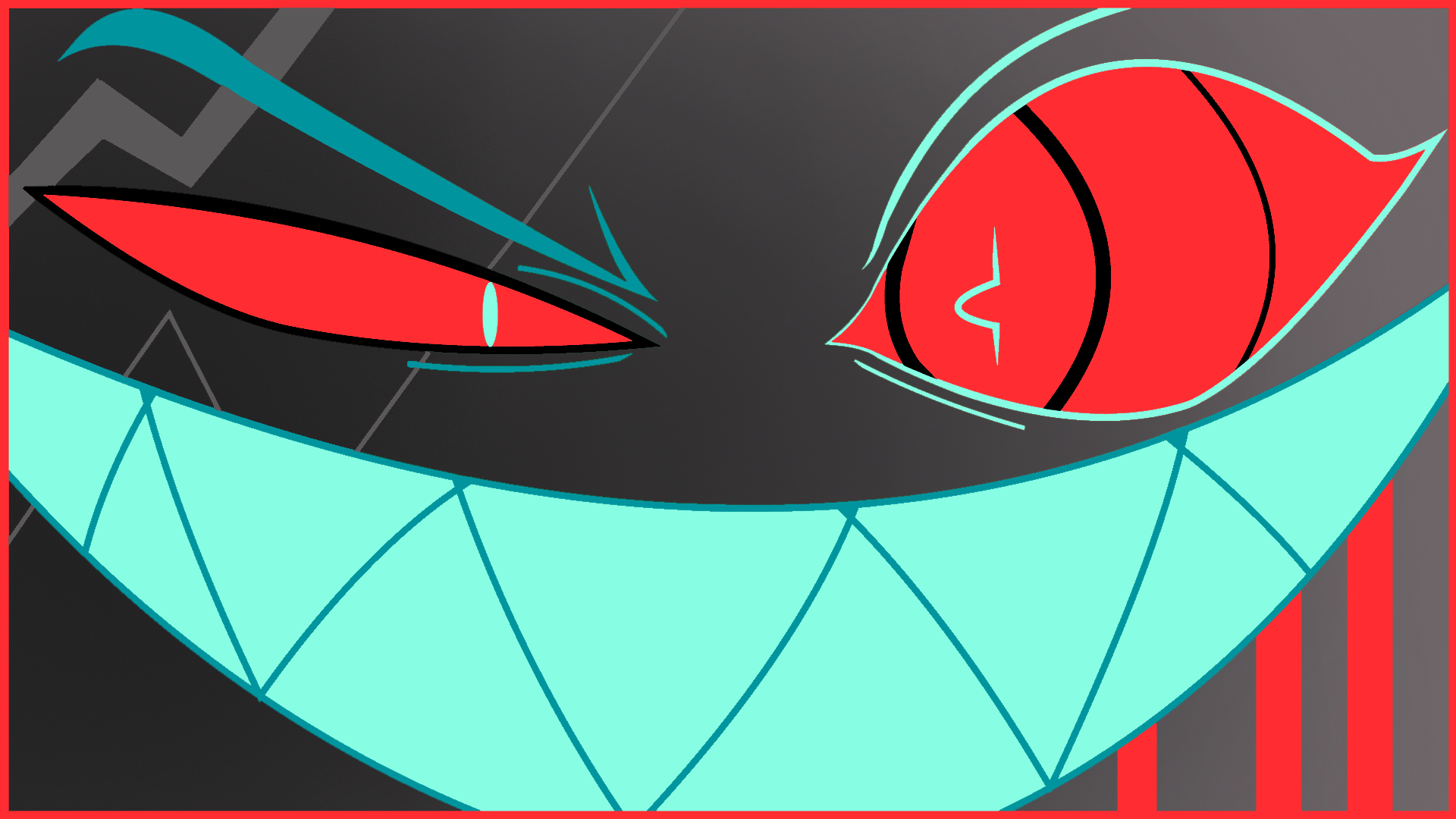 Vox Hazbin Hotel occhi rossi, 1920x1080 Full HD, Desktop