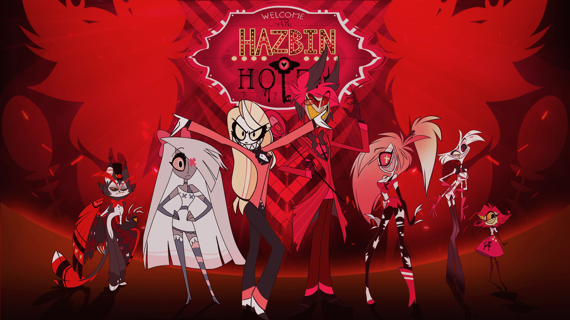 Personaggi Hazbin Hotel rosso, 1920x1080 Full HD 1080p, Desktop