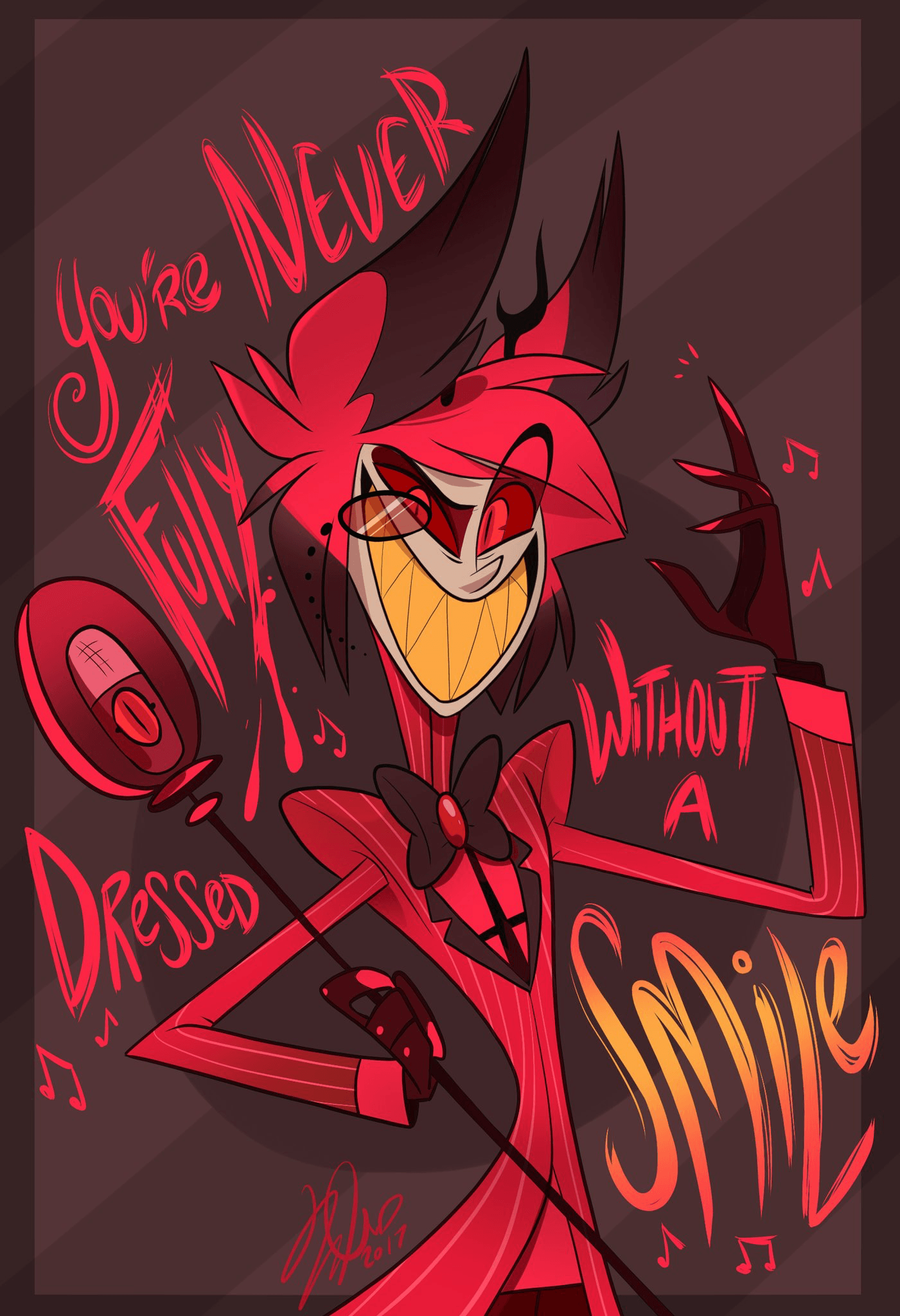 Alastor Hazbin Hotel rosso, 1401x2048 Full HD Verticale, Smartphone