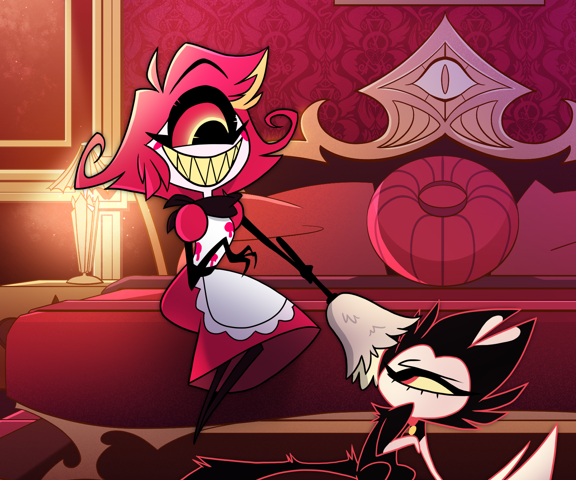 Alastor e Niffty, Hazbin Hotel, 2000x1667 2K, Desktop
