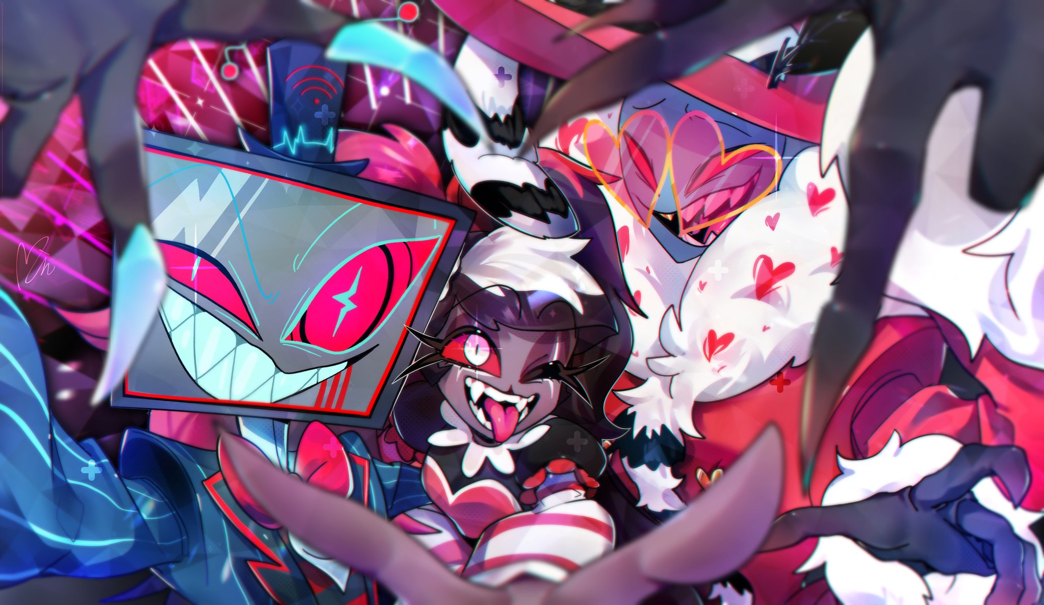 Personaggio Hazbin Hotel demone, 2048x1186 2K, iMac