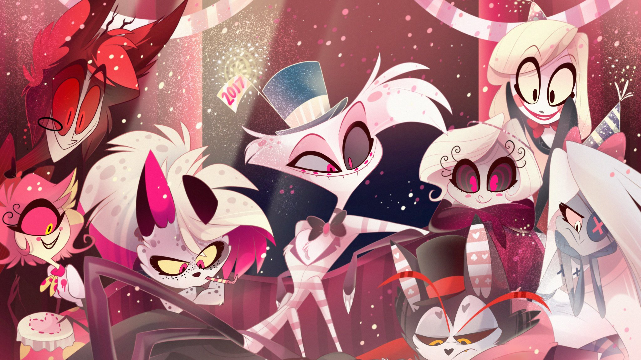 Personaggi Hazbin Hotel gruppo, 2048x1152 2K, Desktop