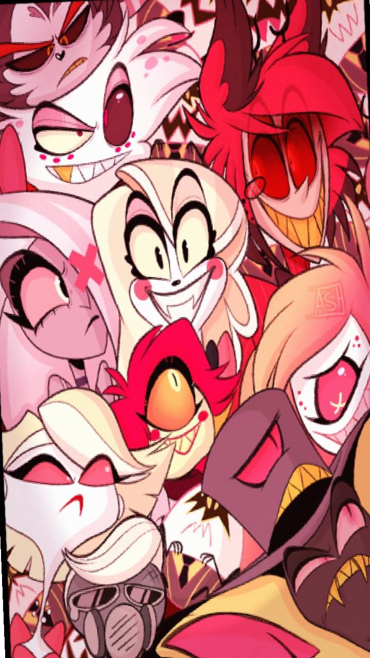 Personaggi Hazbin Hotel collage, 720x1280 Verticale, Android