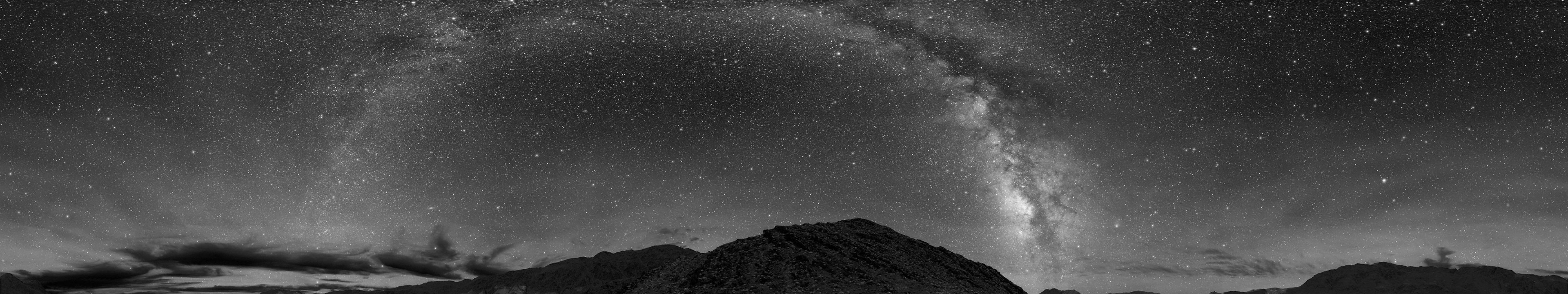 Via Lattea su montagne notturne, 5760x1080 Ultrawide, Smart TV 4K