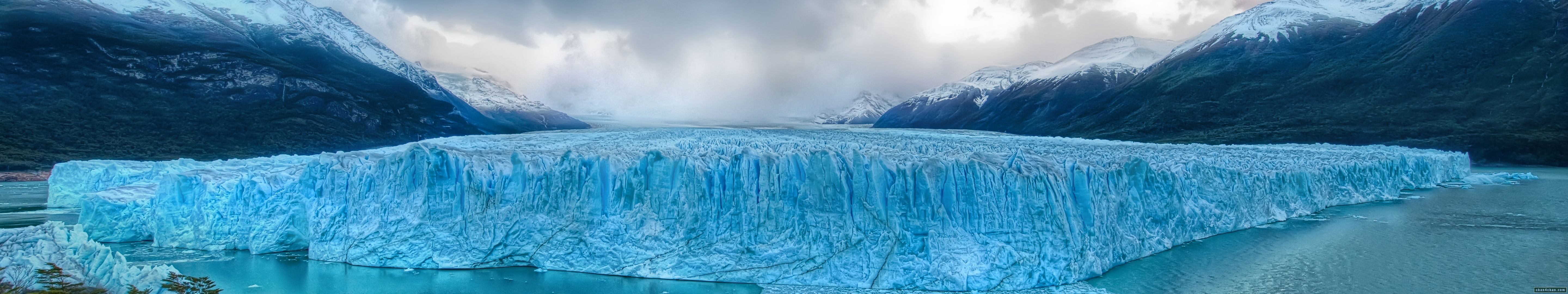 Ghiacciaio blu panoramico, 5760x1080 21:9, Ultrawide