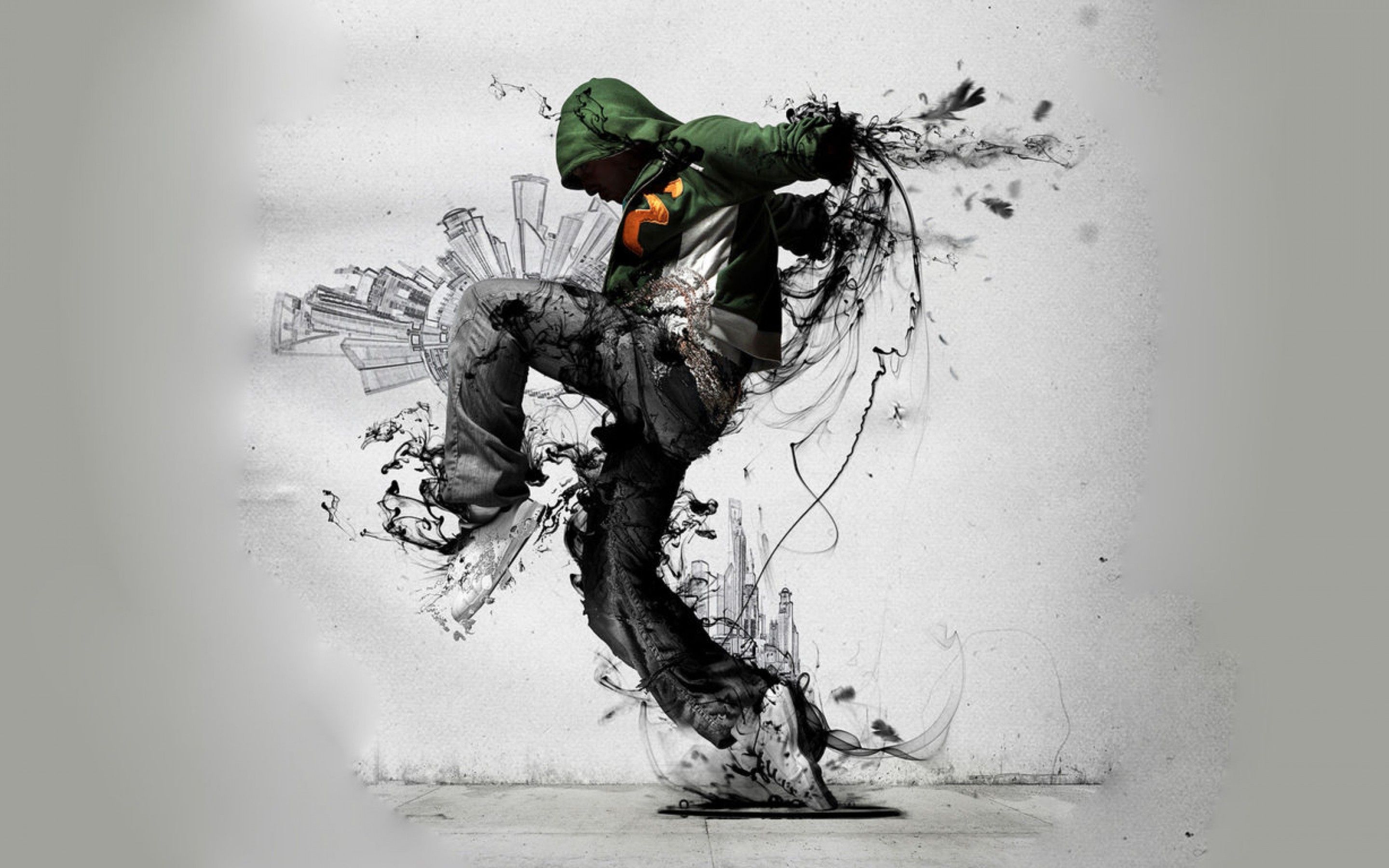 Ballerino astratto disintegrazione, 2880x1800 2K, MacBook Pro