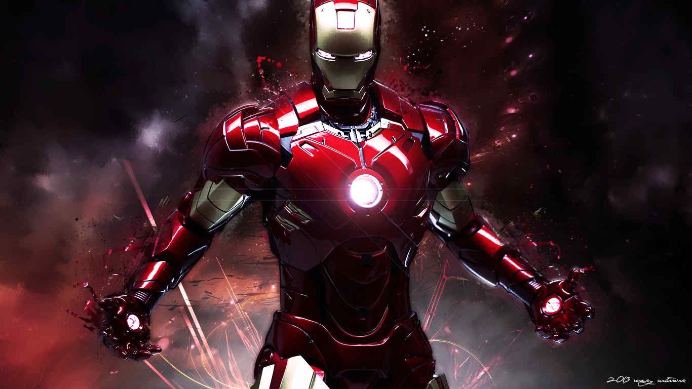 Iron Man armatura rossa, Marvel, 1366x768 HD, Desktop