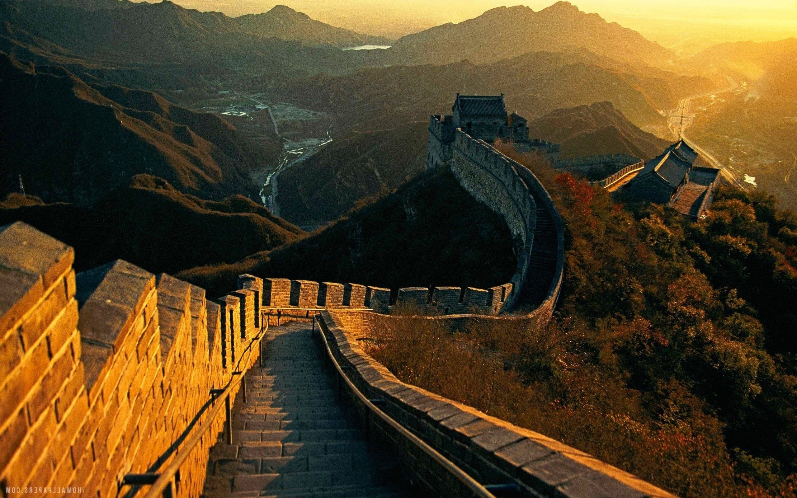 Grande Muraglia Cinese al tramonto, 2560x1600 2K+, Desktop